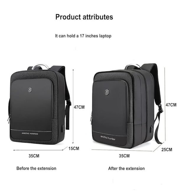 Office Travel Laptop Backpack - Image 2