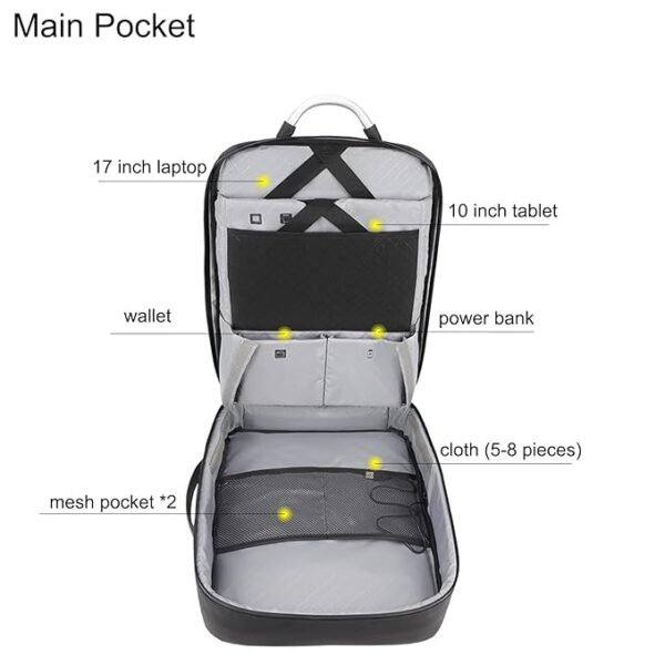 Office Travel Laptop Backpack - Image 6