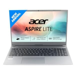 Acer Aspire Lite 13th Gen Intel Core i3-1305U Thin and Light Premium Laptop (Windows 11 Home/16 GB RAM/512GB SSD/36 WHR) AL15-53 with 39.62cm (15.6″) Full HD, Metal Body, Steel Gray, 1.59 KG