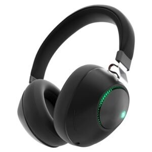 ZEBRONICS Duke Wireless Headphone with Up to 60h Backup, Supports Bluetooth, Dual Pairing, Gaming Mode, Environmental Noise Cancellation (ENC), LED Lights, Deep Bass, Voice Assistant Support (Black)