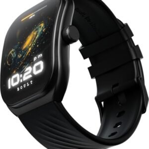 Boult Newly Launched Trail Smart Watch 2.01” 3D Curved HD Display, BT Calling, Working Crown, 190+Watchfaces, 500 Nits Brightness, AI Voice Assistant, SpO2 Monitoring, 120+ Sports Mode (Raven Black)