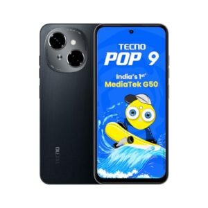 TECNO POP 9 (Startrail Black, 3GB+64GB) |India’s 1st Mediatek G50 | IP54 Rated | IR Remote | Dual Speaker with DTS | 36 Month Lag Free Fluency | 15W Fast Charging Support | 5000 mAh Battery