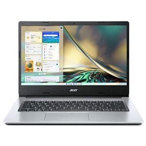 (Refurbished) Acer Aspire 3 Laptop (Made in India) (Intel Celeron Dual-Core Processor N4500 | Windows 11 Home | 4 GB | 256GB SSD | Weight : 1.45 Kg| Silver) A314-35, 35.56 Cm (14-Inch) HD Display